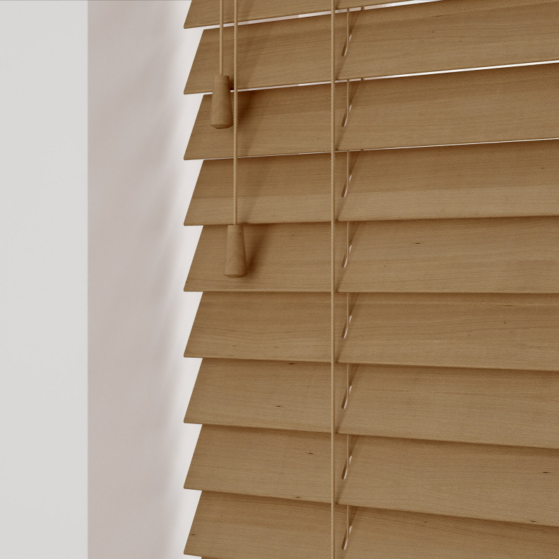 Tawney stained Wood Blinds 